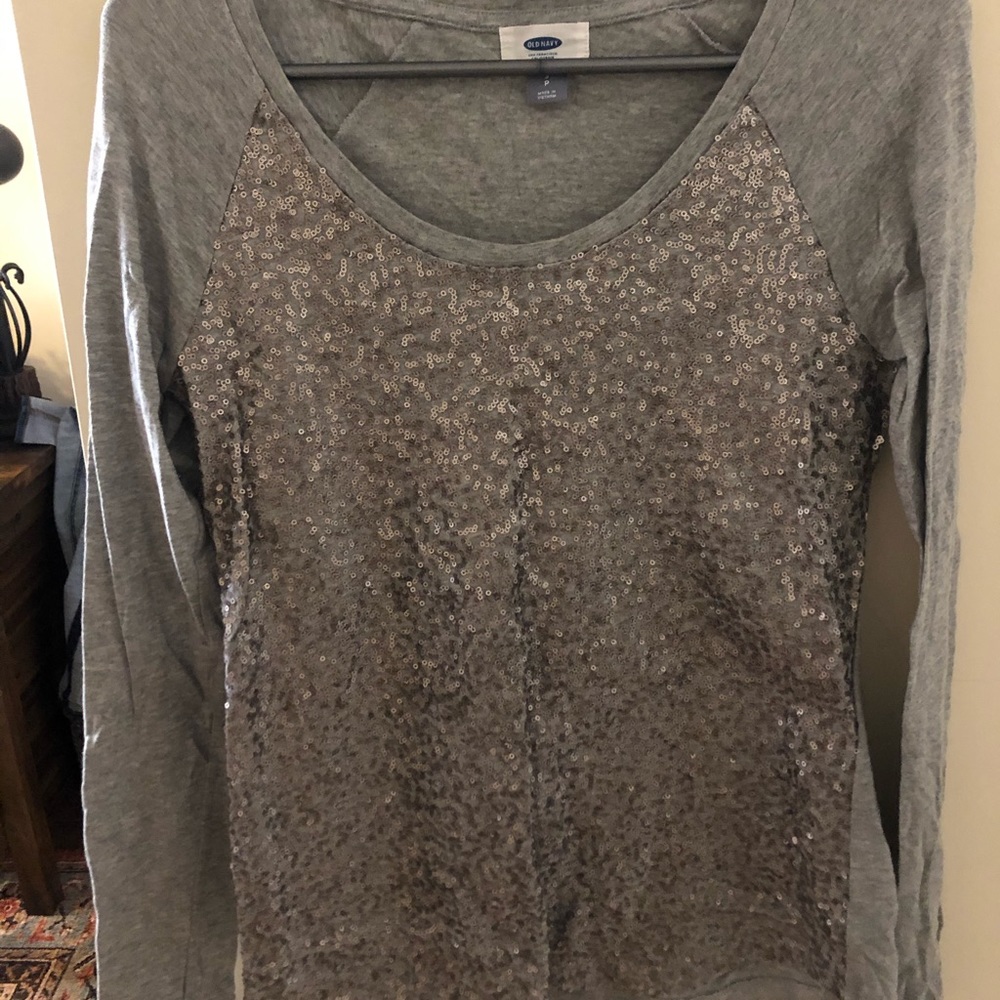 Old navy sparkle long sleeve shirt